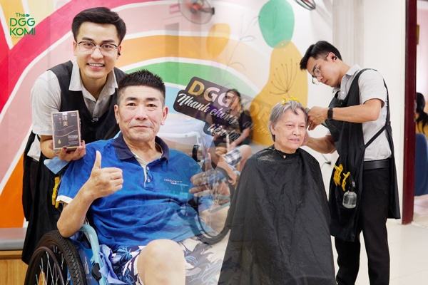 Komi Việt Nam đến thăm hỏi, tri ân và nhuộm tóc cho những người cao tuổi tại Viện dưỡng lão Diên Hồng (Hà Nội)